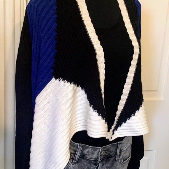 Ava Couture Cable Knit Open Front Cardigan Large - Picture 2 of 6